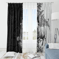New Zealand Aotearoa Hipi Window Curtain Maori Pattern