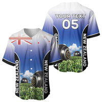 Custom New Zealand Lawn Bowls Baseball Jersey Unique Style