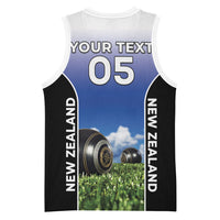 Custom New Zealand Lawn Bowls Basketball Jersey Unique Style