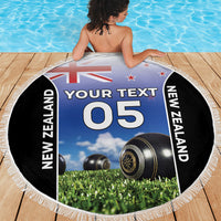 Custom New Zealand Lawn Bowls Beach Blanket Unique Style