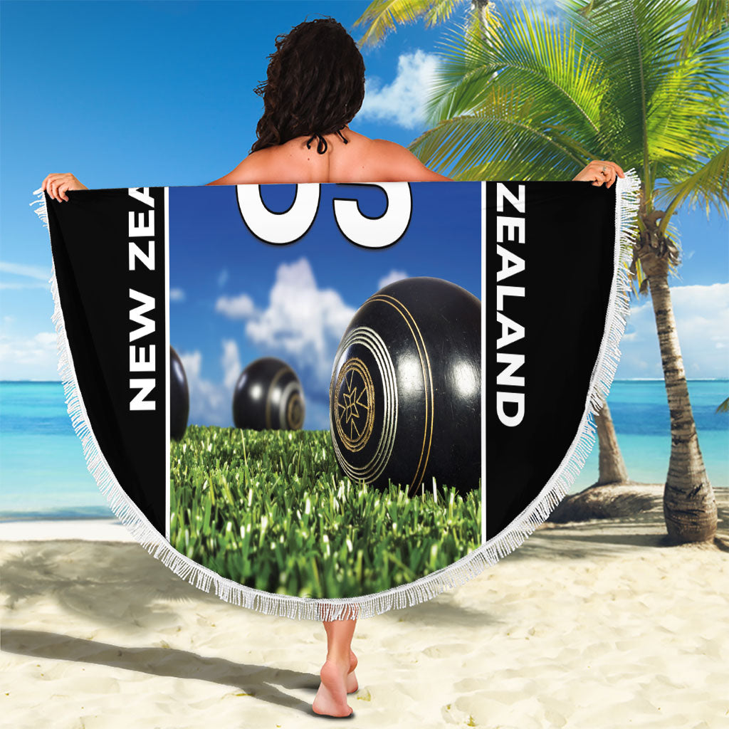 Custom New Zealand Lawn Bowls Beach Blanket Unique Style