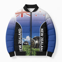 Custom New Zealand Lawn Bowls Bomber Puffer Jacket Unique Style