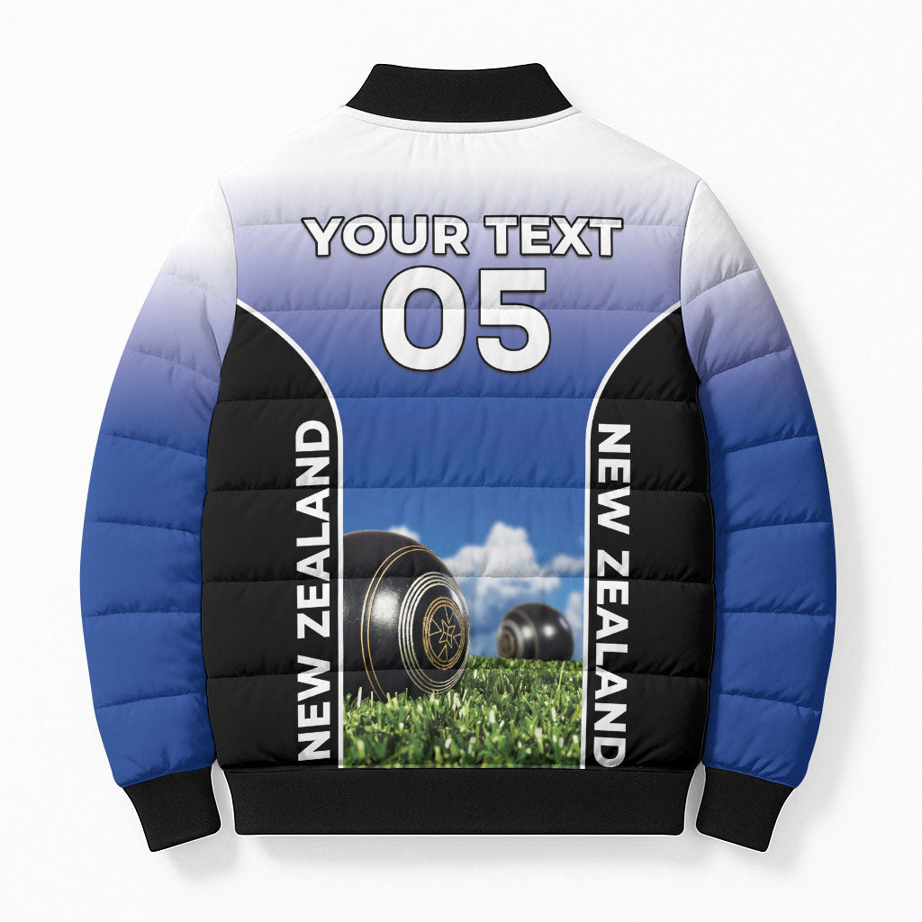 Custom New Zealand Lawn Bowls Bomber Puffer Jacket Unique Style