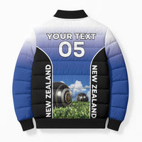 Custom New Zealand Lawn Bowls Bomber Puffer Jacket Unique Style