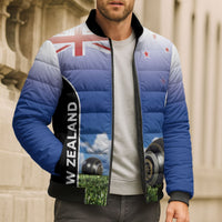 Custom New Zealand Lawn Bowls Bomber Puffer Jacket Unique Style