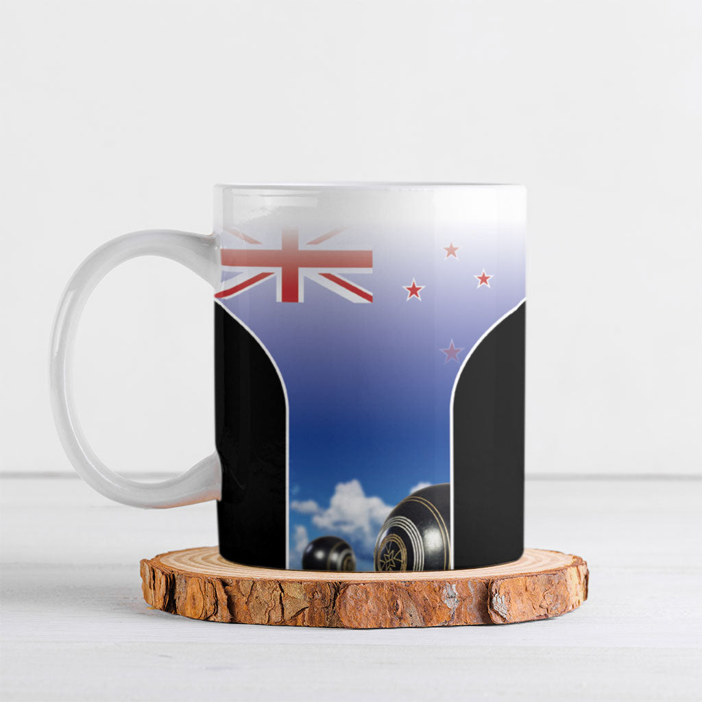 Custom New Zealand Lawn Bowls Ceramic Mug Unique Style