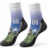 Custom New Zealand Lawn Bowls Crew Socks Unique Style