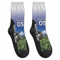 Custom New Zealand Lawn Bowls Crew Socks Unique Style