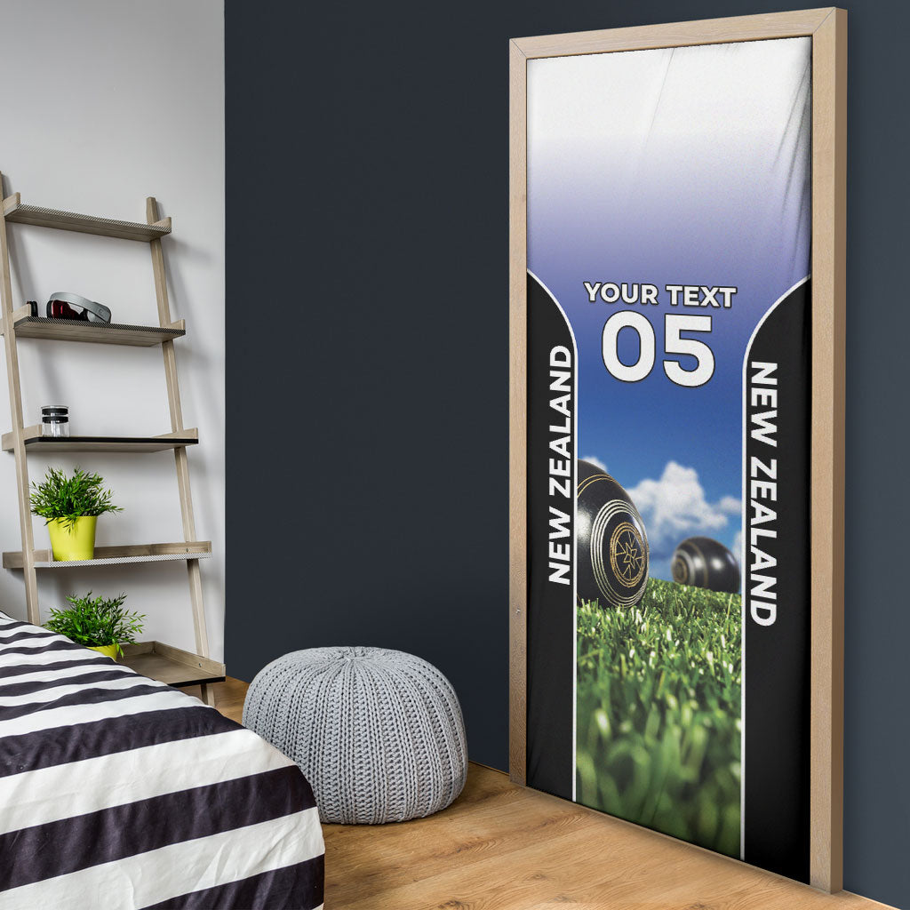 Custom New Zealand Lawn Bowls Door Cover Unique Style