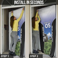 Custom New Zealand Lawn Bowls Door Cover Unique Style