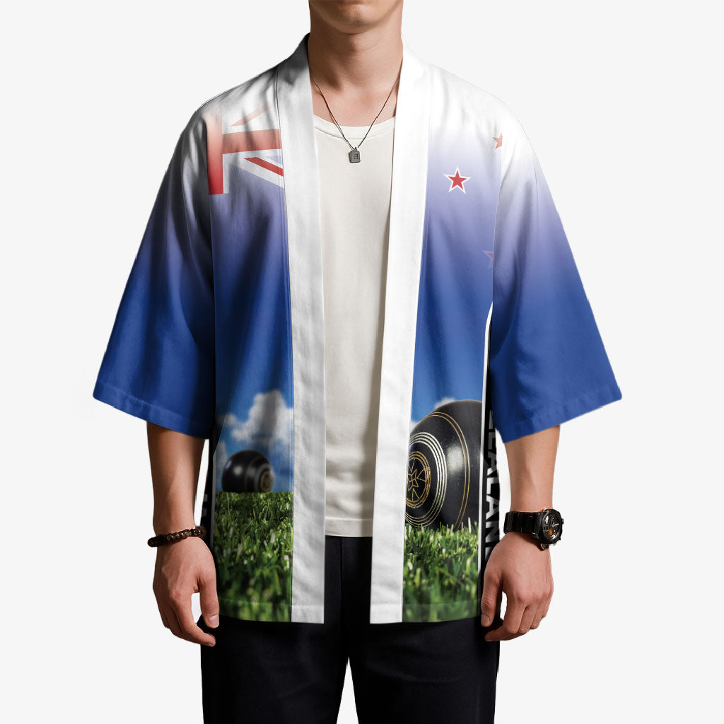 Custom New Zealand Lawn Bowls Kimono Unique Style LT05 - Polynesian Pride