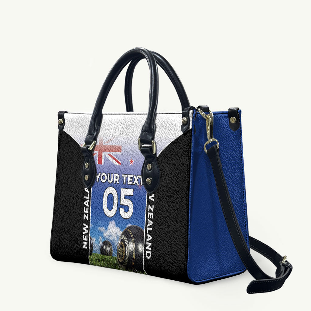 Custom New Zealand Lawn Bowls Leather Bag Unique Style