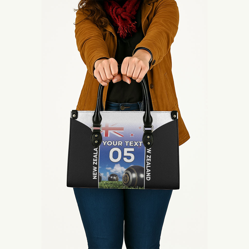 Custom New Zealand Lawn Bowls Leather Bag Unique Style