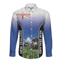 Custom New Zealand Lawn Bowls Long Sleeve Button Shirt Unique Style