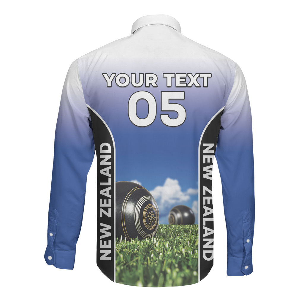Custom New Zealand Lawn Bowls Long Sleeve Button Shirt Unique Style