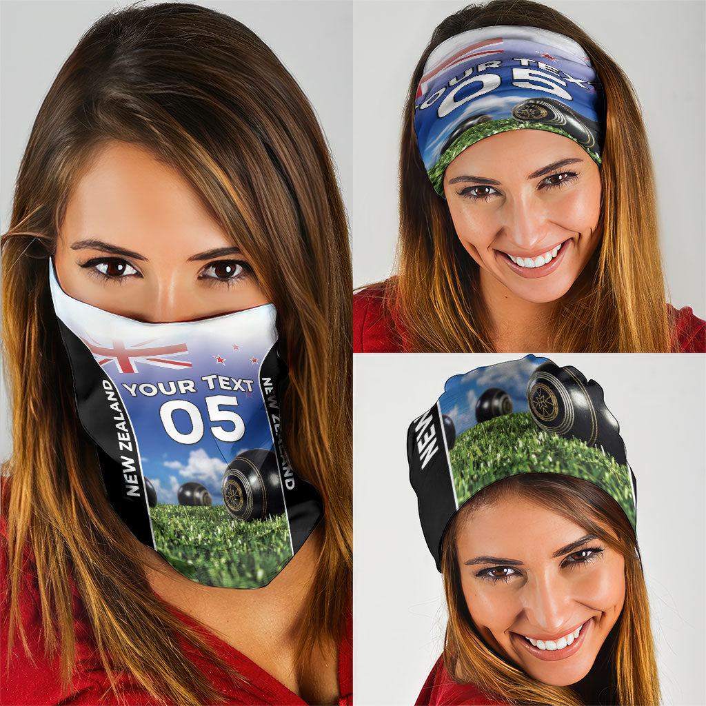 Custom New Zealand Lawn Bowls Neck Gaiter Unique Style