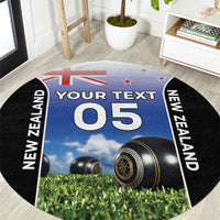 Custom New Zealand Lawn Bowls Round Carpet Unique Style