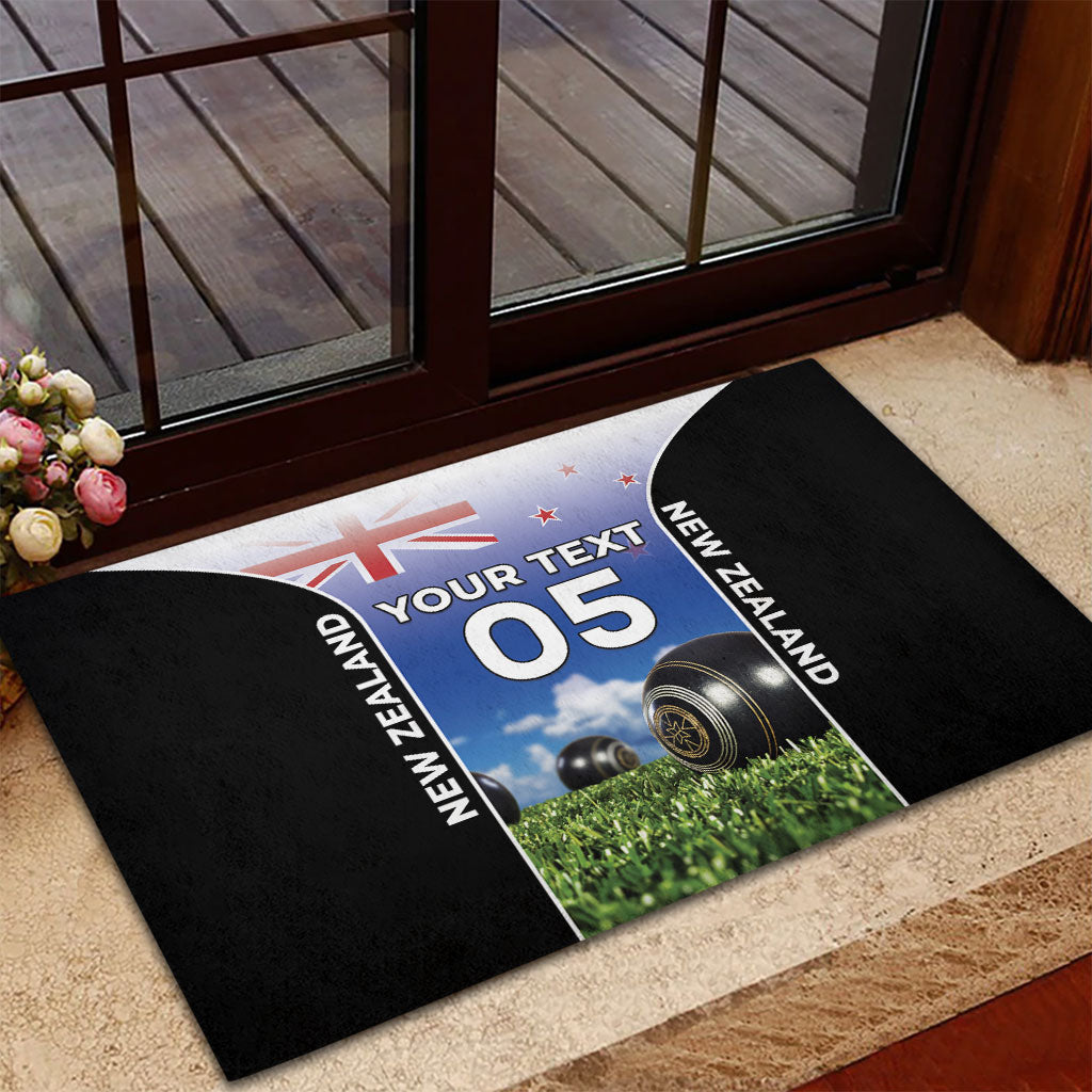 Custom New Zealand Lawn Bowls Rubber Doormat Unique Style
