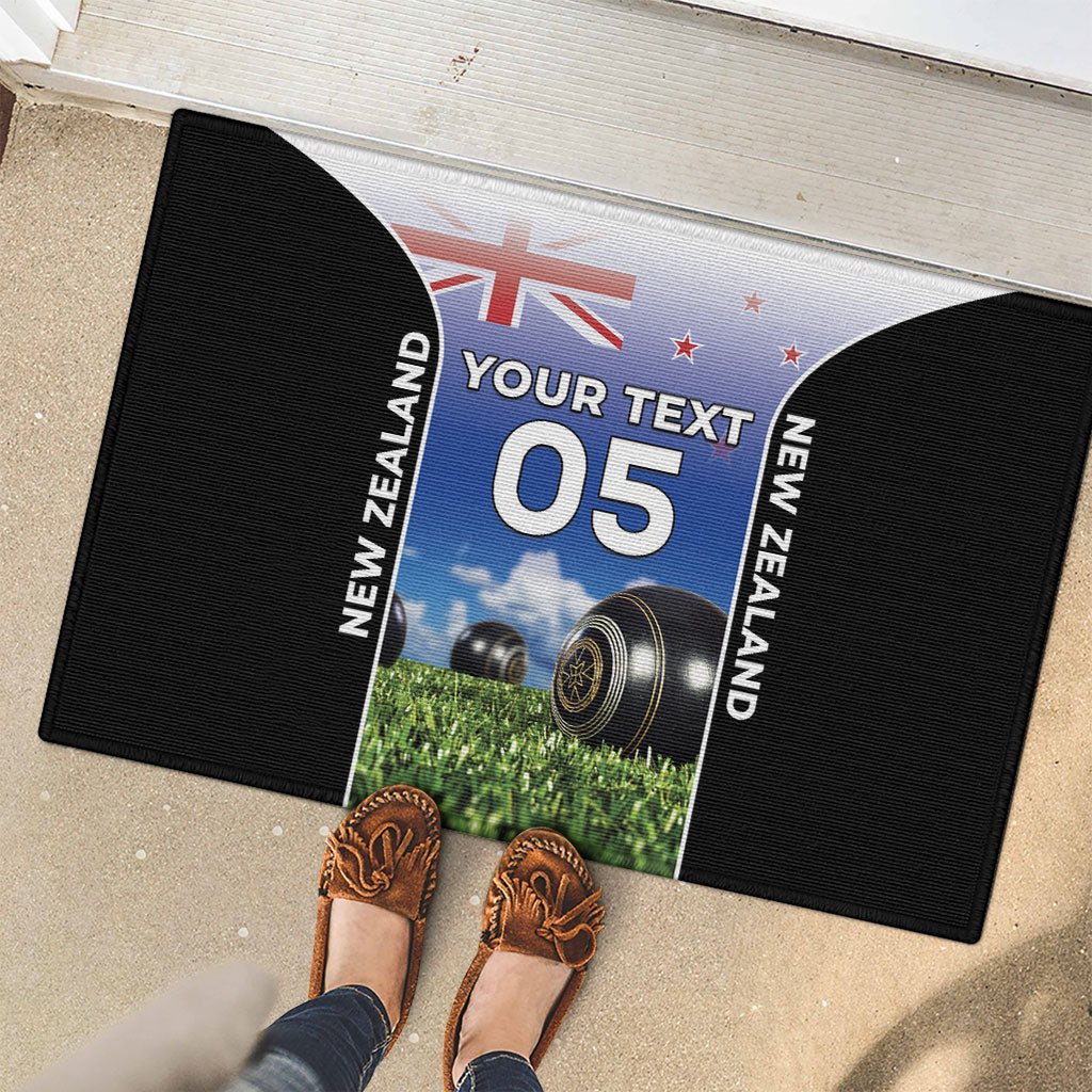 Custom New Zealand Lawn Bowls Rubber Doormat Unique Style