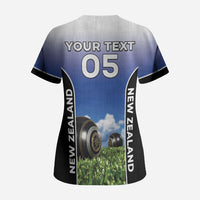 Custom New Zealand Lawn Bowls Scrub Top Unique Style