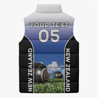 Custom New Zealand Lawn Bowls Sleeveless Puffer Jacket Unique Style