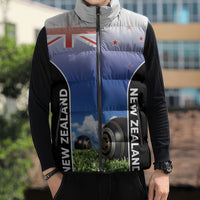 Custom New Zealand Lawn Bowls Sleeveless Puffer Jacket Unique Style