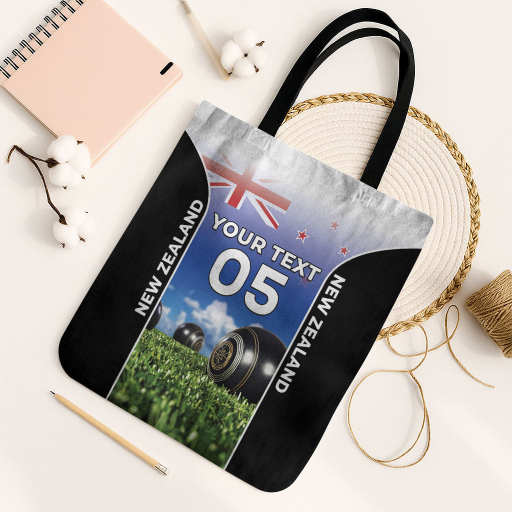 Custom New Zealand Lawn Bowls Tote Bag Unique Style LT05 Black Strap One Size Multicolor - Polynesian Pride
