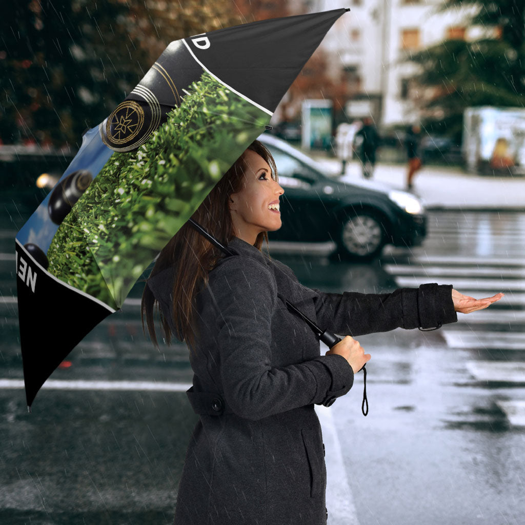 Custom New Zealand Lawn Bowls Umbrella Unique Style