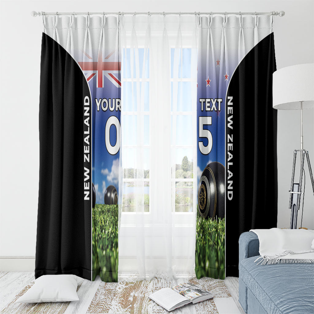 Custom New Zealand Lawn Bowls Window Curtain Unique Style