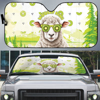 New Zealand Funny Woolly Kiwi Sheep Auto Sun Shade