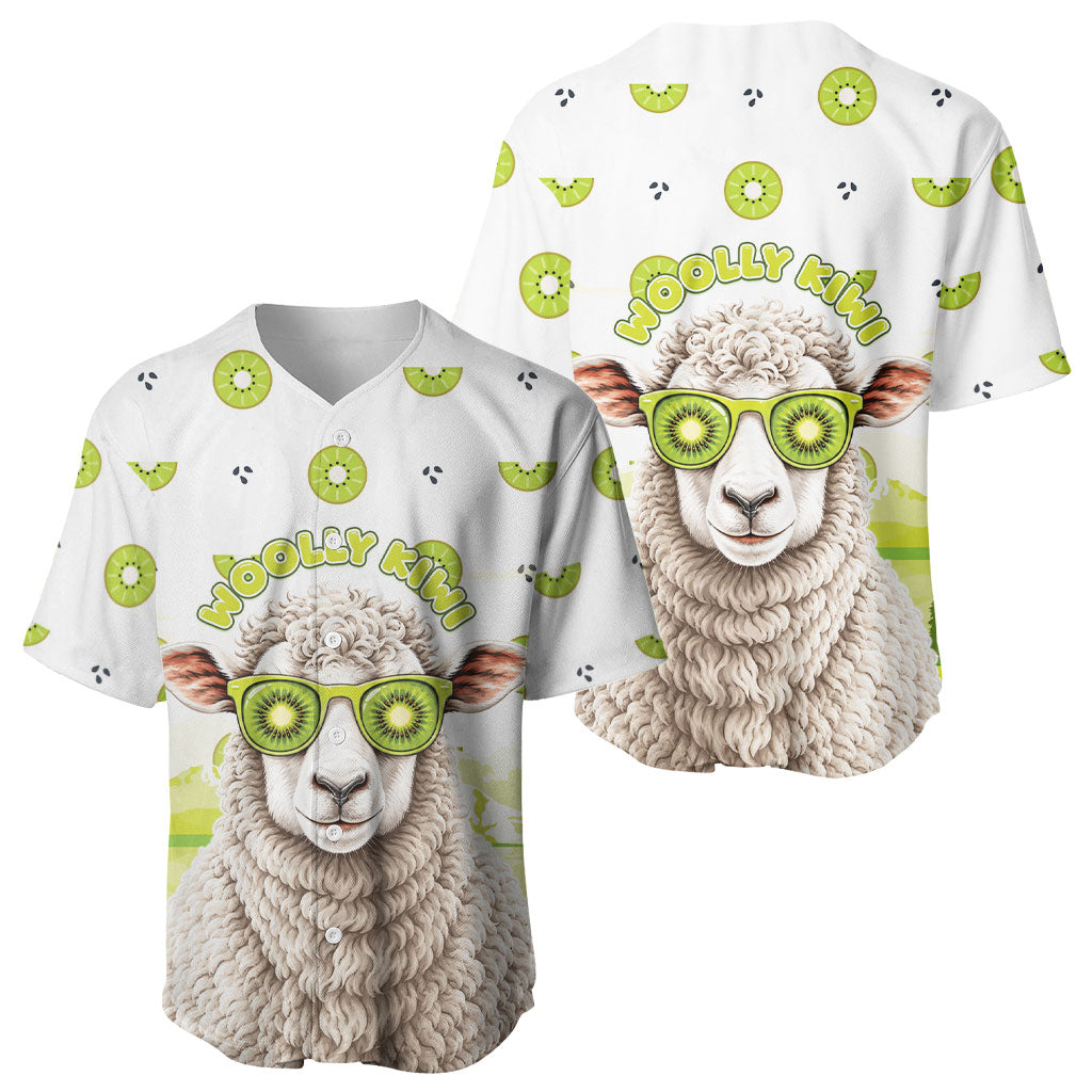 New Zealand Funny Woolly Kiwi Sheep Baseball Jersey