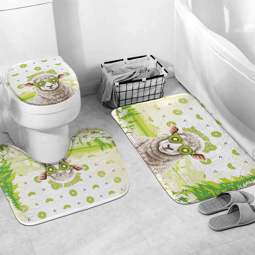 New Zealand Funny Woolly Kiwi Sheep Bathroom Set