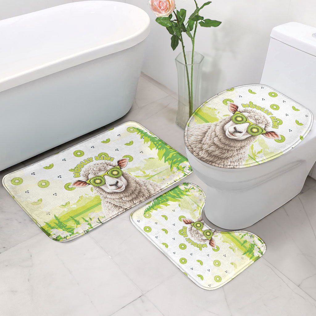 New Zealand Funny Woolly Kiwi Sheep Bathroom Set