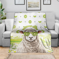 New Zealand Funny Woolly Kiwi Sheep Blanket