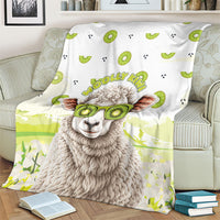 New Zealand Funny Woolly Kiwi Sheep Blanket