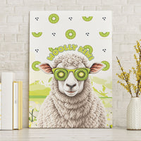 New Zealand Funny Woolly Kiwi Sheep Canvas Wall Art