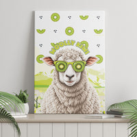 New Zealand Funny Woolly Kiwi Sheep Canvas Wall Art