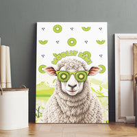 New Zealand Funny Woolly Kiwi Sheep Canvas Wall Art