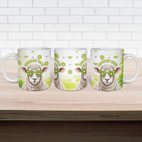 New Zealand Funny Woolly Kiwi Sheep Ceramic Mug