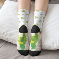 New Zealand Funny Woolly Kiwi Sheep Crew Socks