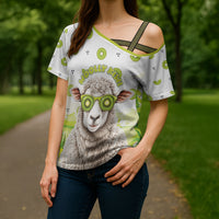 New Zealand Funny Woolly Kiwi Sheep Cross Shoulder Shirt LT05 - Polynesian Pride