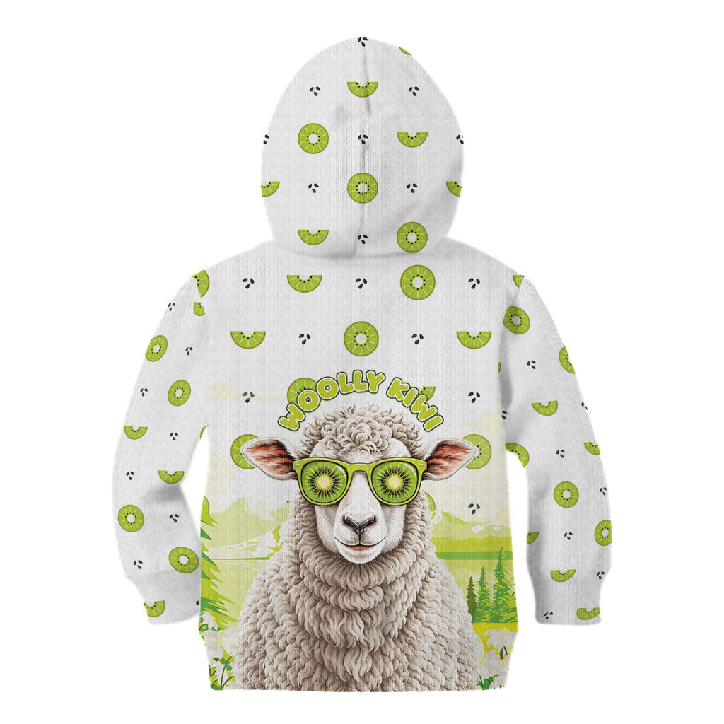 New Zealand Funny Woolly Kiwi Sheep Kid Hoodie LT05 - Polynesian Pride