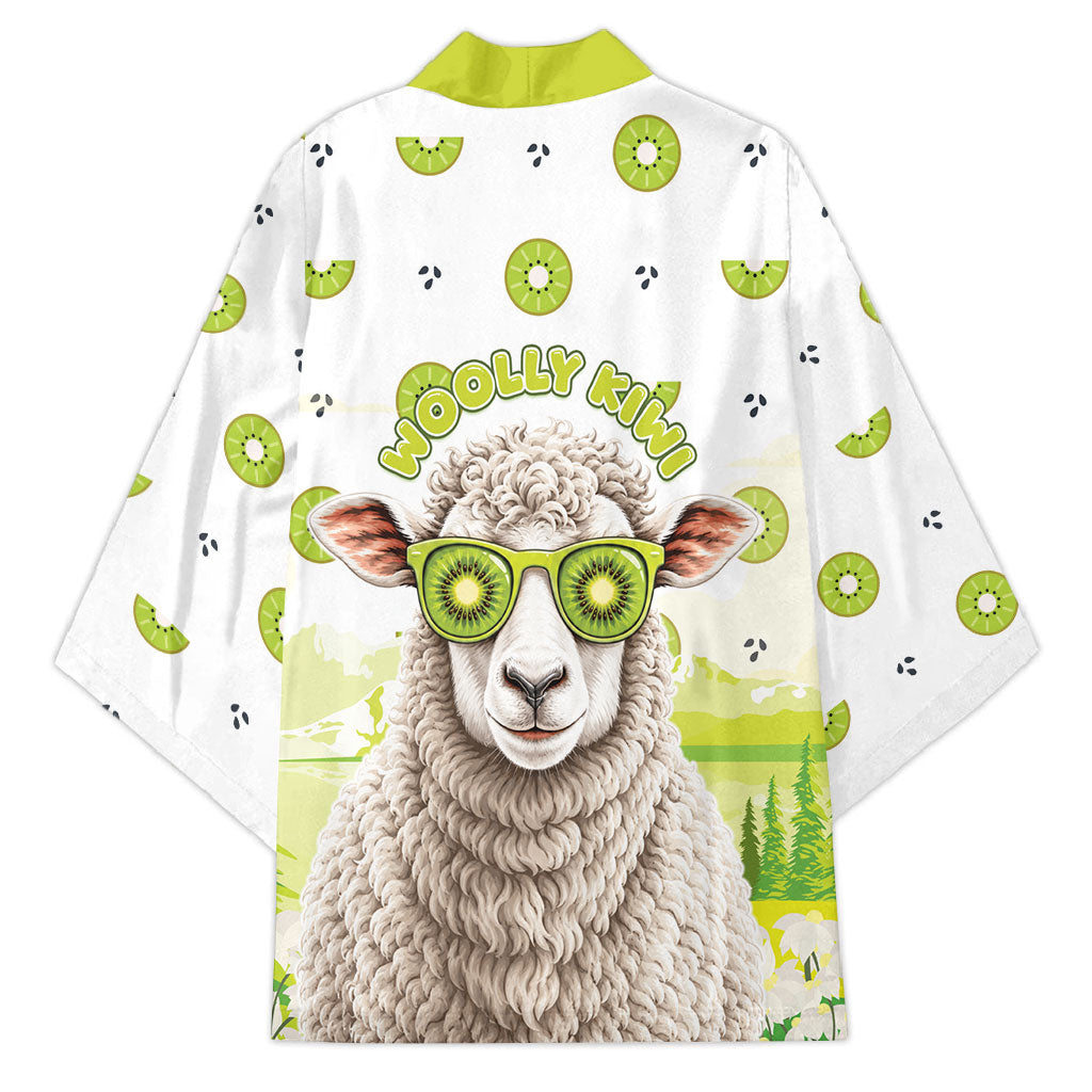 New Zealand Funny Woolly Kiwi Sheep Kimono