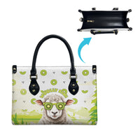 New Zealand Funny Woolly Kiwi Sheep Leather Bag