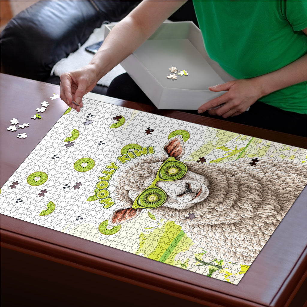 New Zealand Funny Woolly Kiwi Sheep Puzzle