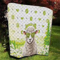 New Zealand Funny Woolly Kiwi Sheep Quilt