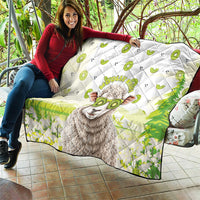 New Zealand Funny Woolly Kiwi Sheep Quilt