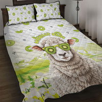 New Zealand Funny Woolly Kiwi Sheep Quilt Bed Set