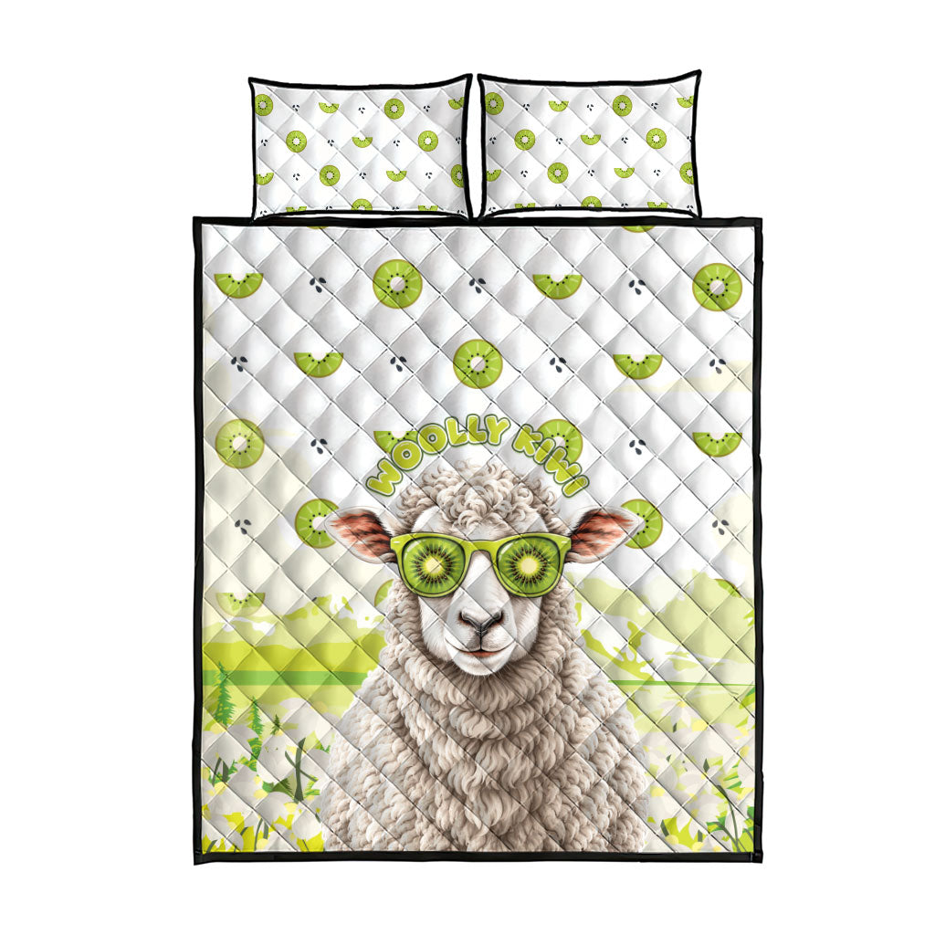 New Zealand Funny Woolly Kiwi Sheep Quilt Bed Set