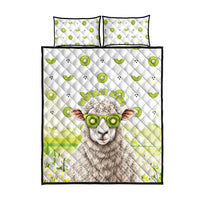 New Zealand Funny Woolly Kiwi Sheep Quilt Bed Set